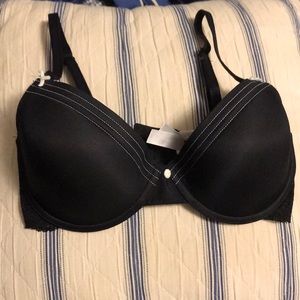 Black 34D push up bra